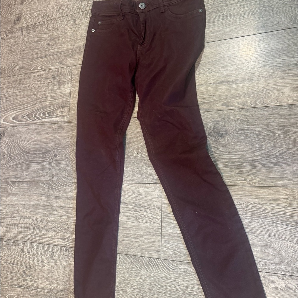 DL1961 Dark Burgundy Skinny Pants